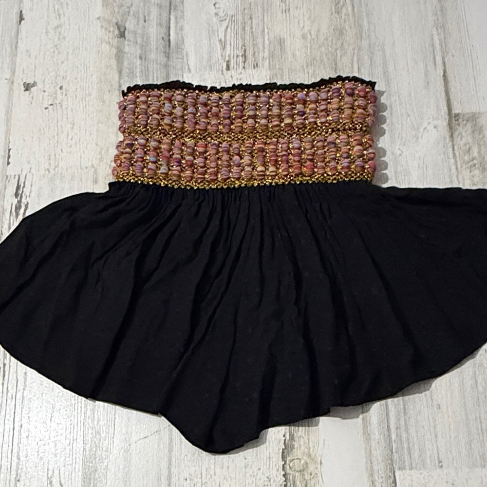 Koch Erica Skirt Shorts With Beaded Fabric Balls Size Small - Picture 5 of 9